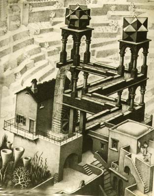 Escher print of obscure significance